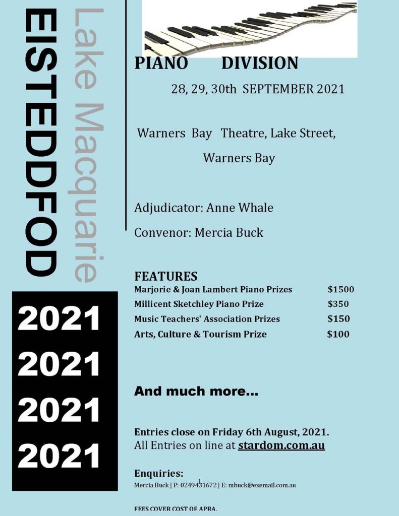Featured image for “Piano Eisteddfod 2021 – POSTPONED until Oct 2022”